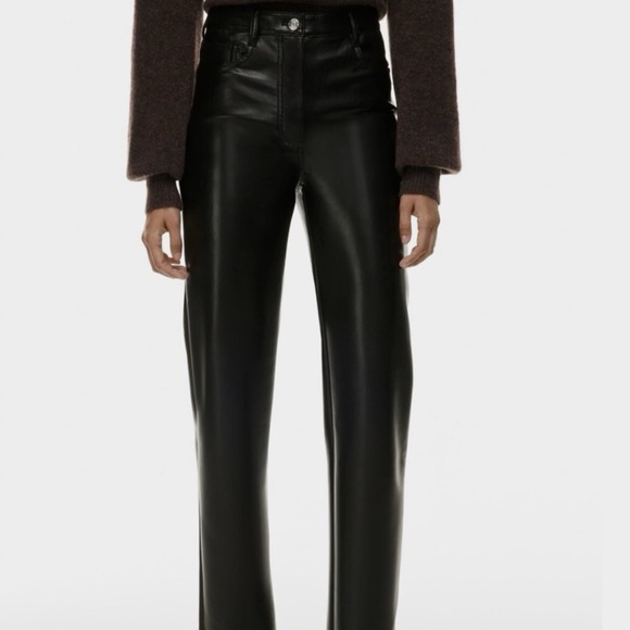 Aritzia Wilfred Melina Vegan Leather Pants - Picture 3 of 4